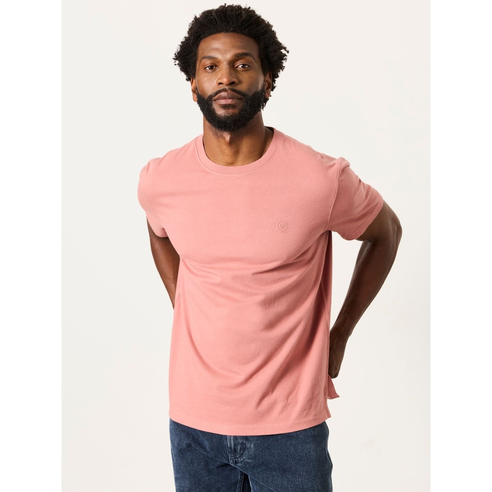FATFACE | Lulworth T-Shirt Men XL Rose Pink Short Sleeve Cotton Tee Casual